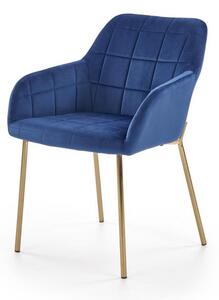Halmar K306 jedálenská stolička, tmavo modrá