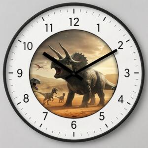 Tiché HDF hodiny - Dinosaurus Triceratops
