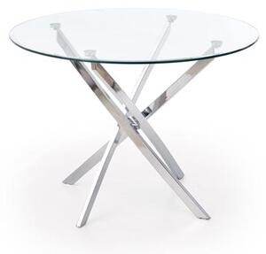 Halmar RAYMOND stôl bezfarebný/chróm