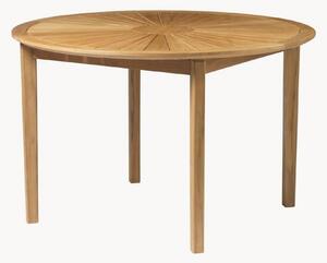 Okrúhly záhradný stôl z tíkového dreva Sammen M27, Ø 120 cm