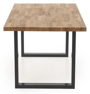 Jedálenský stôl s dubovou doskou RADUS 160(240)x90