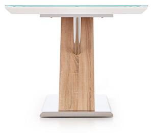 Halmar NEXUS stôl extra biely / dub sonoma