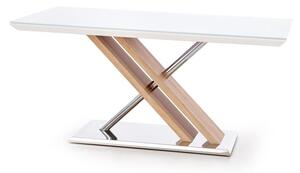 Halmar NEXUS stôl extra biely / dub sonoma