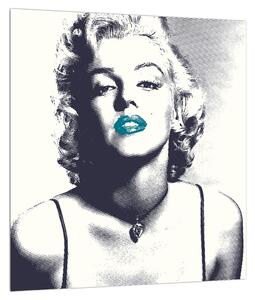 Obraz Marilyn Monroe s modrými perami (30x30 cm)