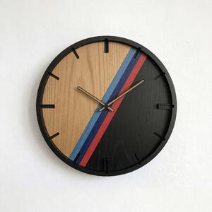 3D Dubové drevené hodiny MotorSport 30cm-50cm-80cm