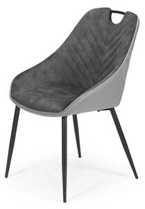 Halmar K412 stolička tmavo šedá / svetlo šedá