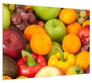 Obraz ovocia a zeleniny (70x50 cm)