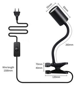 Immax NEO 08293L - Flexibilná lampa so svorkou PUNTO 1xGU10/9W/230V čierna