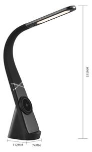 Immax NEO 09110L - LED stmievateľná stolná lampa s bezdrôtovým nabíjaním MAGIC LED/5W/230V čierna