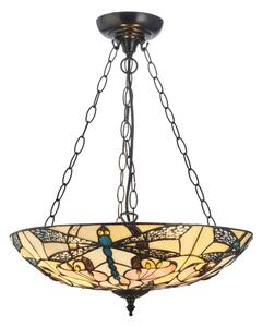 Endon 111869 - Závesný luster na reťazi Tiffany ASHTON 3xE27/10W/230V pr. 45 cm