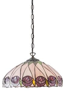Endon 64176 - Luster na reťazi Tiffany HUTCHINSON 1xE27/60W/230V pr. 40 cm