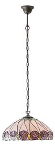 Endon 64176 - Luster na reťazi Tiffany HUTCHINSON 1xE27/60W/230V pr. 40 cm