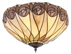 Endon 112188 - Stropné svietidlo Tiffany HUTCHINSON 2xE27/60W/230V priemer 40 cm