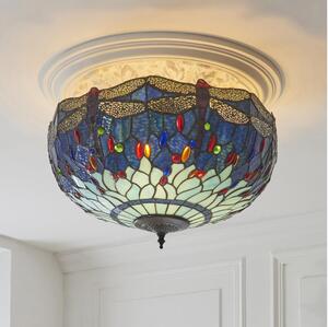 Endon 111899 - Stropné svietidlo Tiffany DRAGONFLY 3xE27/10W/230V pr. 50 cm