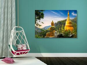 Obraz pohľad na zlatého Budhu