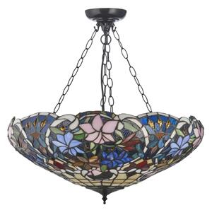 Endon 111887 - Luster na reťazi Tiffany SULLIVAN 3xE27/10W/230V pr. 57 cm