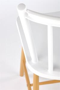 Halmar K419 stolička biela/prírodná