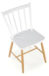 Halmar K419 stolička biela/prírodná