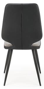 Halmar K424 stolička šedá/čierna