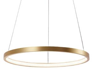 Závesné LED svietidlo Circle, zlatá, Ø 39 cm