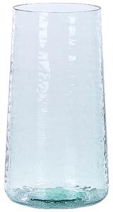 Súprava 2 váz z priehľadného skla dekoratívna ozdobná doplnky do domácnosti tradičný štýl