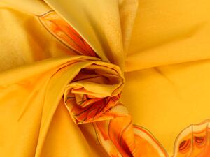 Bavlnené obliečky ORANGE BUTTERFLY žlto-oranžové Rozmer obliečky: 70 x 90 cm | 140 x 200 cm