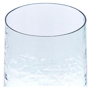 Súprava 2 váz z priehľadného skla dekoratívna ozdobná doplnky do domácnosti tradičný štýl