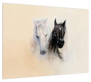 Maľovaný obraz koní (70x50 cm)