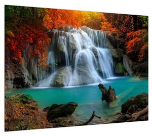 Jesenný obraz vodopádov (70x50 cm)