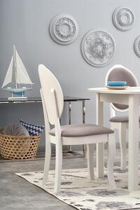 Halmar RINGO stôl biely (102-142x102x76 cm)
