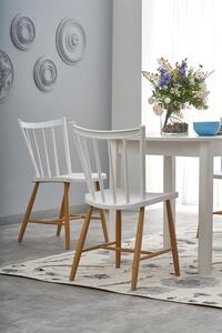 Halmar RINGO stôl biely (102-142x102x76 cm)