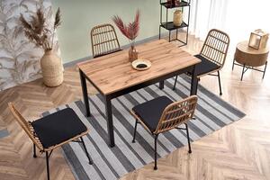 Halmar GREG rozkladací stôl dub wotan/čierny