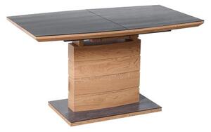 Halmar CONCORD rozkladací stôl, doska - dub zlatý / tmavo šedá, nohy - dub zlatý