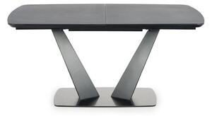 Halmar FANGOR rozkladací stôl, doska - tmavo šedá, podstavec - čierny
