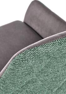 Halmar K439 stolička tmavo šedá, zelená