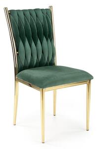 Halmar K436 stolička tmavo zelená/zlatá