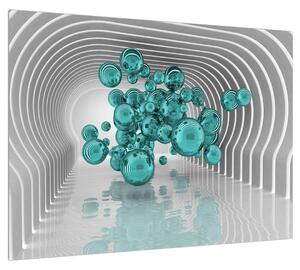 Abstraktný obraz - bubliny (70x50 cm)
