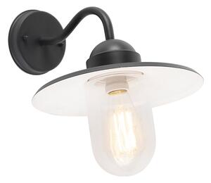 Rustikálna vonkajšia nástenná lampa tmavosivá IP44 - Kansas