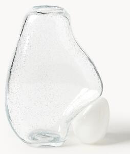 Sklenená váza so vzduchovými bublinkami Nicky, V 30 cm