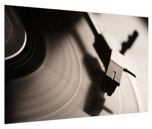 Detailný obraz gramofónovej platne (90x60 cm)