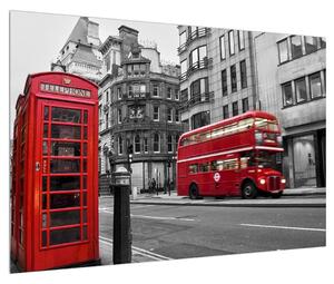Obraz londýnskej telefónnej búdky (90x60 cm)