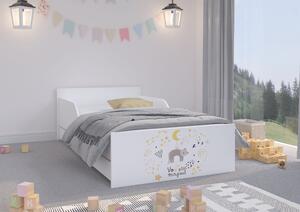 Detská posteľ PUFI + potlač 80x160 cm Mačička Nie