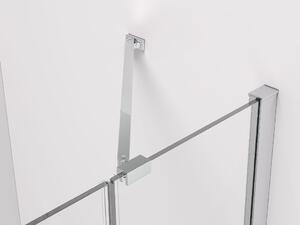 CERANO - Sprchovací kút Marino L/P - chróm, transparentné sklo - 90x90 cm - krídlový