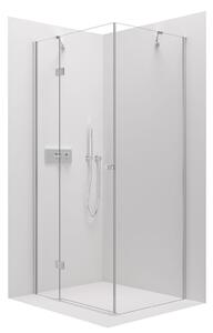 Cerano Marino, sprchovací kút 110(dvere) x 90(stena) x 190 cm, 6mm číre sklo, chrómový profil, CER-CER-422790