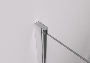 CERANO - Sprchovací kút Marino L/P - chróm, transparentné sklo - 90x70 cm - krídlový