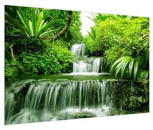 Obraz indonézskych vodopádov (90x60 cm)