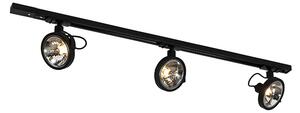 Moderný koľajnicový systém s 3 bodovými svetlami čierny 1-fázový - Iconic Go