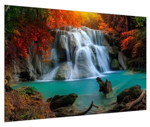 Jesenný obraz vodopádov (90x60 cm)