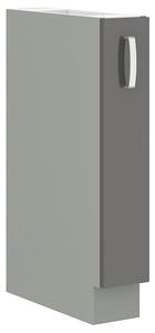 Výsuvná skrinka ULLERIKE - šírka 15 cm, šedá