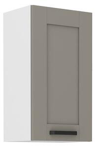 Horná kuchynská skrinka LAILI - šírka 40 cm, svetlo šedá / biela